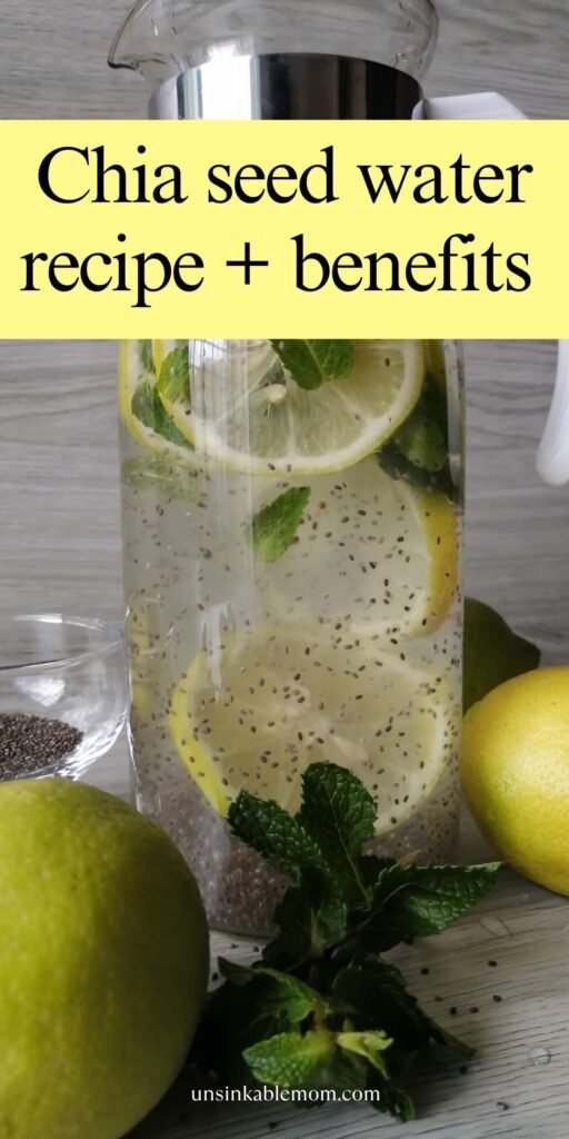 Chia seed water recipe and benefits