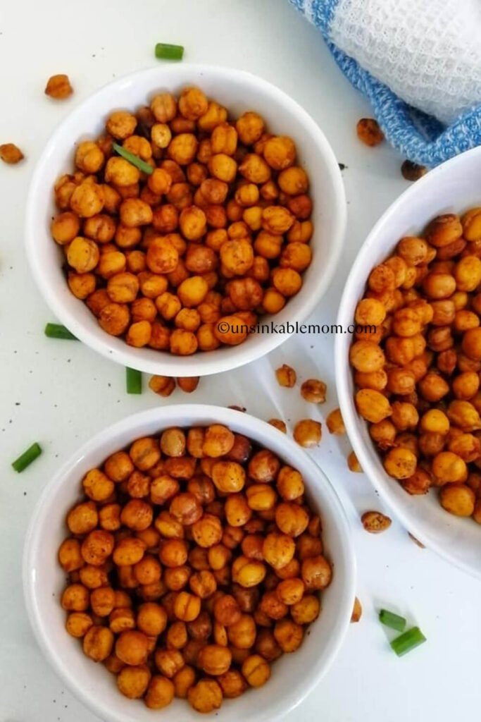Spicy roasted chickpeas