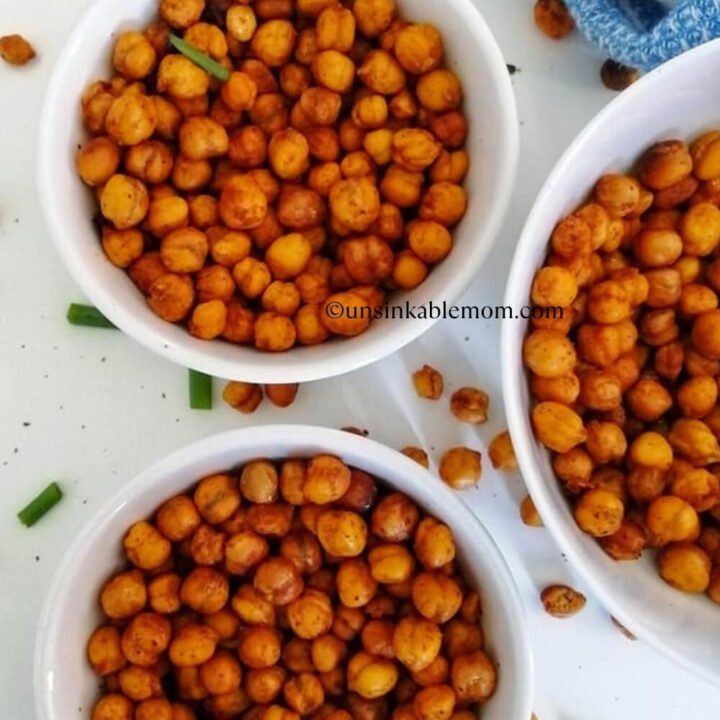 Spicy roasted chickpeas