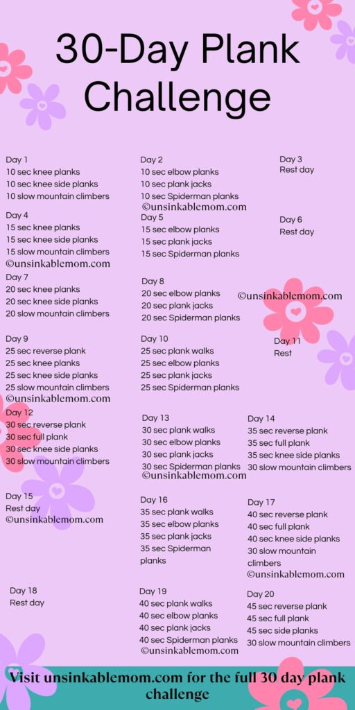 plank challenge 30 day